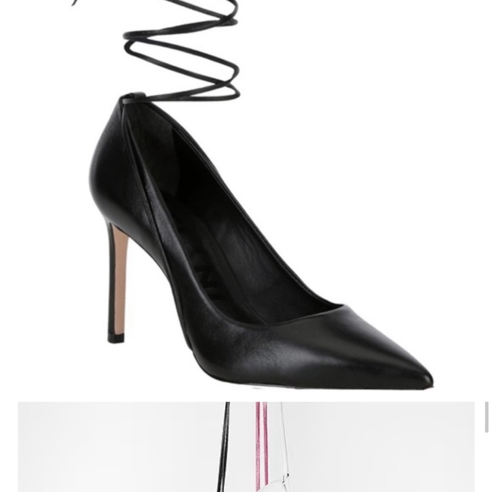 ANTONIO MELANI Black Wrap-Around Heels